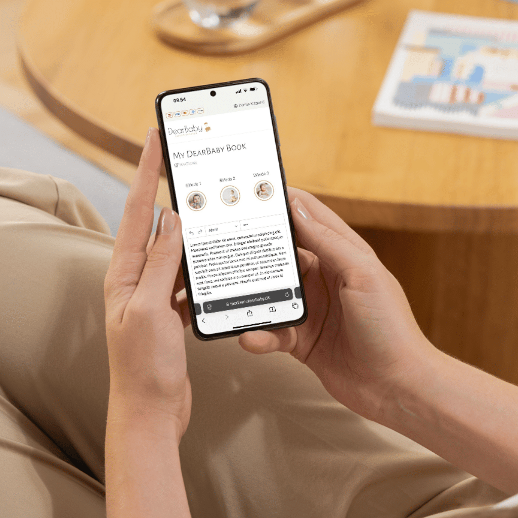 my dearbaby book i din mobil. digital barnbok