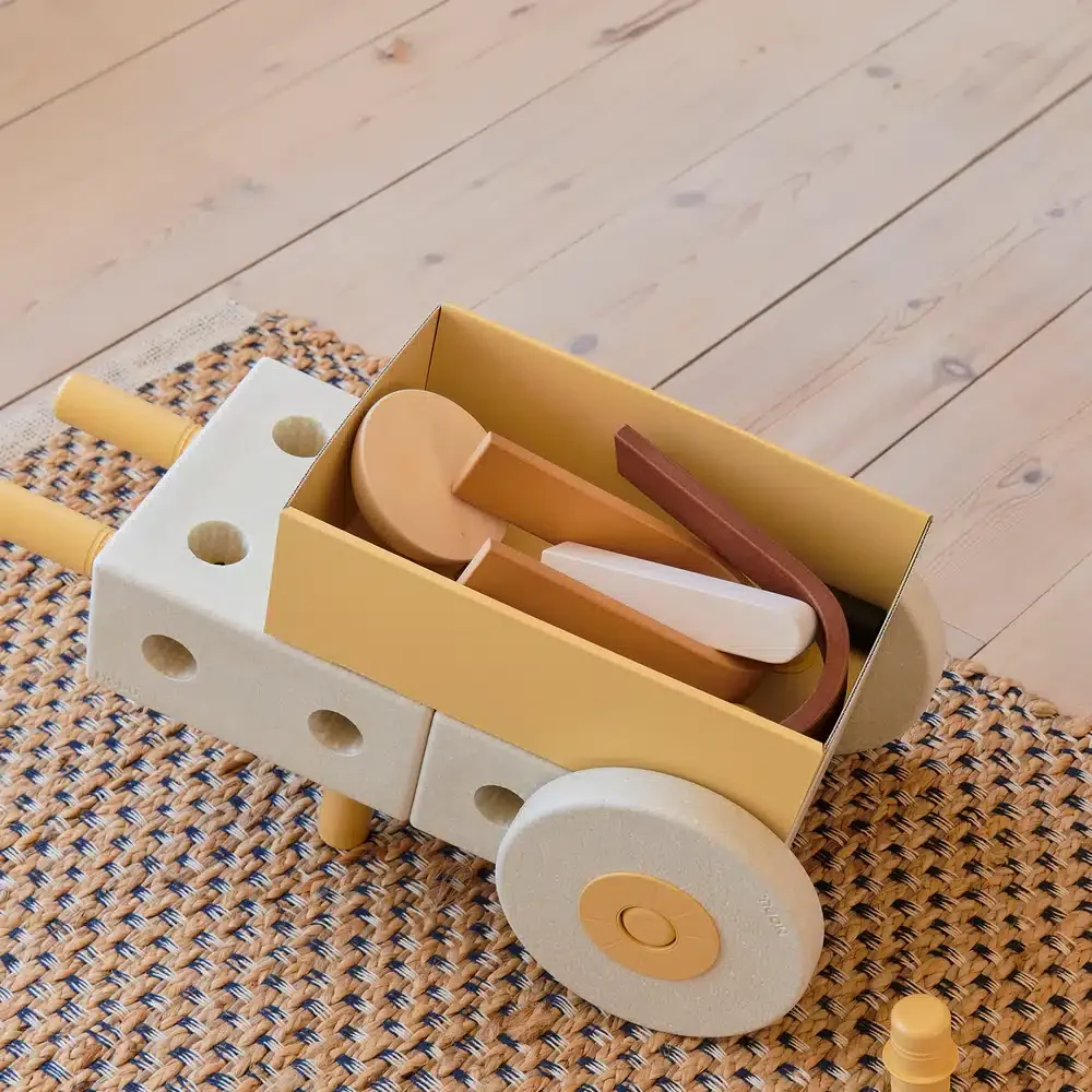 3-i-1 barnvagn. Baby-Walker- Sand-Grey_Honey-Yellov MODU