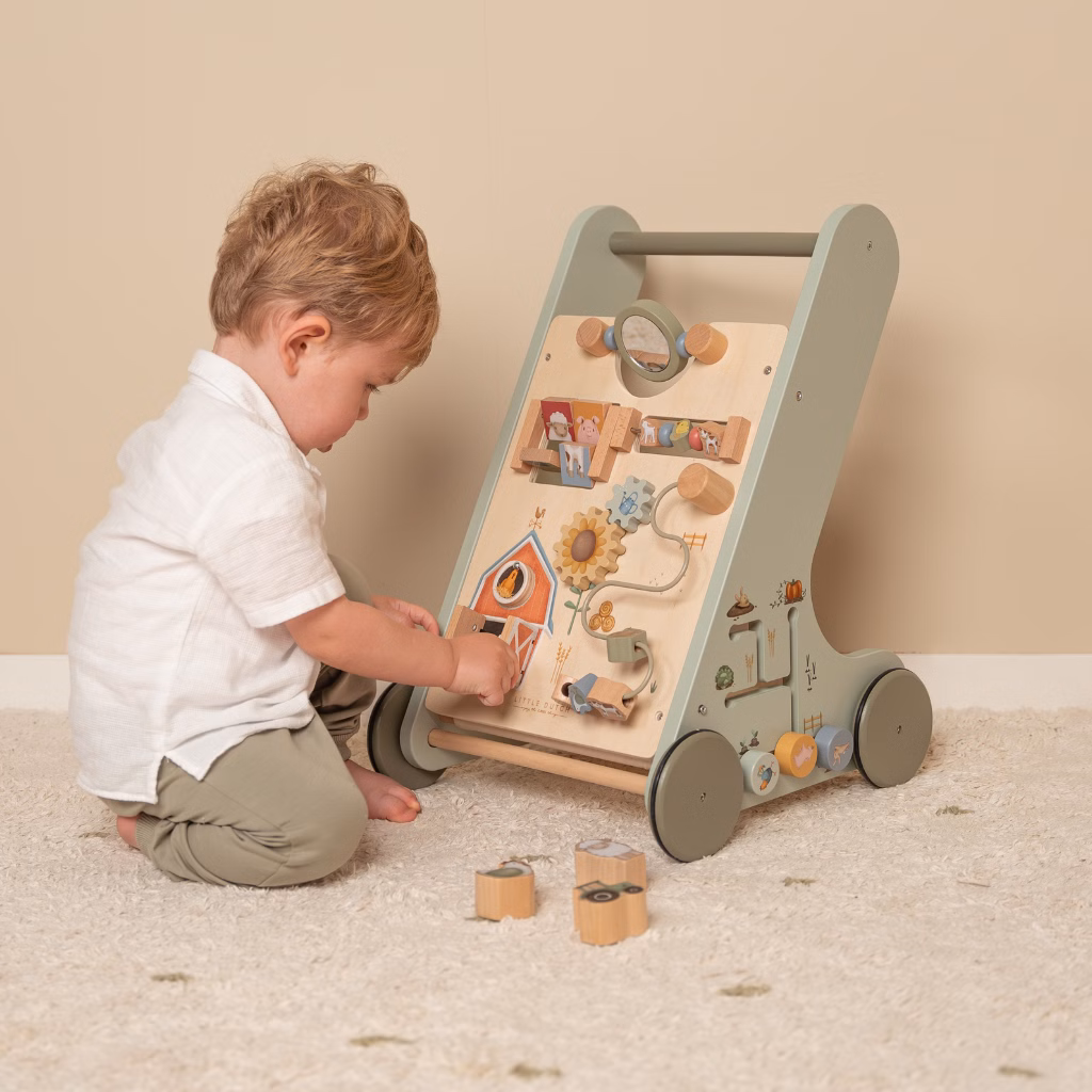 Little Dutch - Multi-aktivitets Gåvogn FSC - Little Farm LD7132
