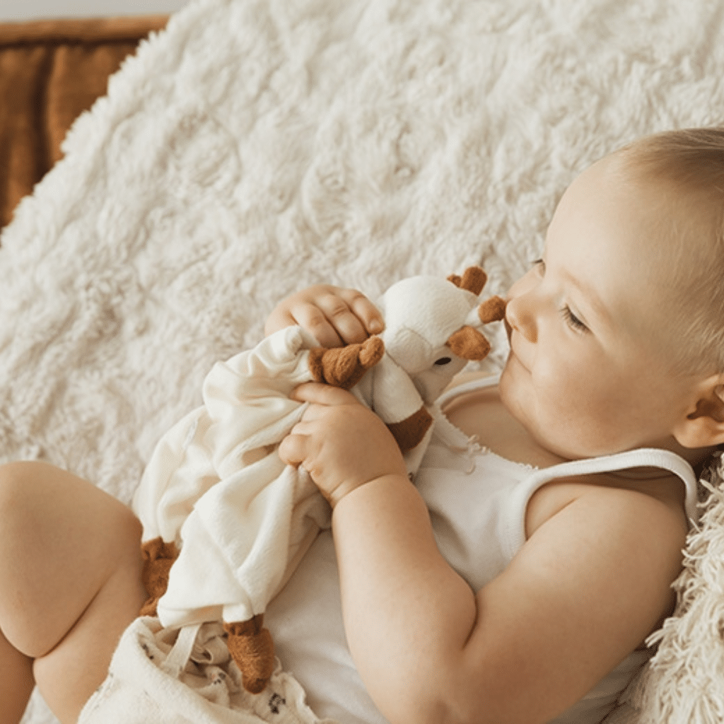 Sophiesticated 000003 Sophie la Girafe + Comforter with pacifier holder