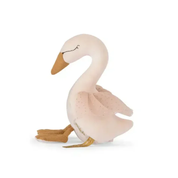 Moulin Roty mjuka leksaker med musikalisk slingring, Swan - la petite ecole de danse