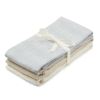 cam cam Tygblöja, 3-pack - GOTS Mix Classic Stripes Blå, Pralin, Gräddvit