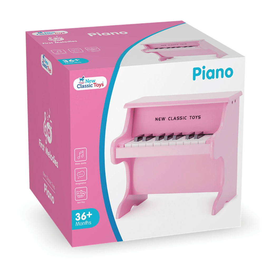Barnpiano - Rosa m_node häfte N10158 Nya klassiska leksaker