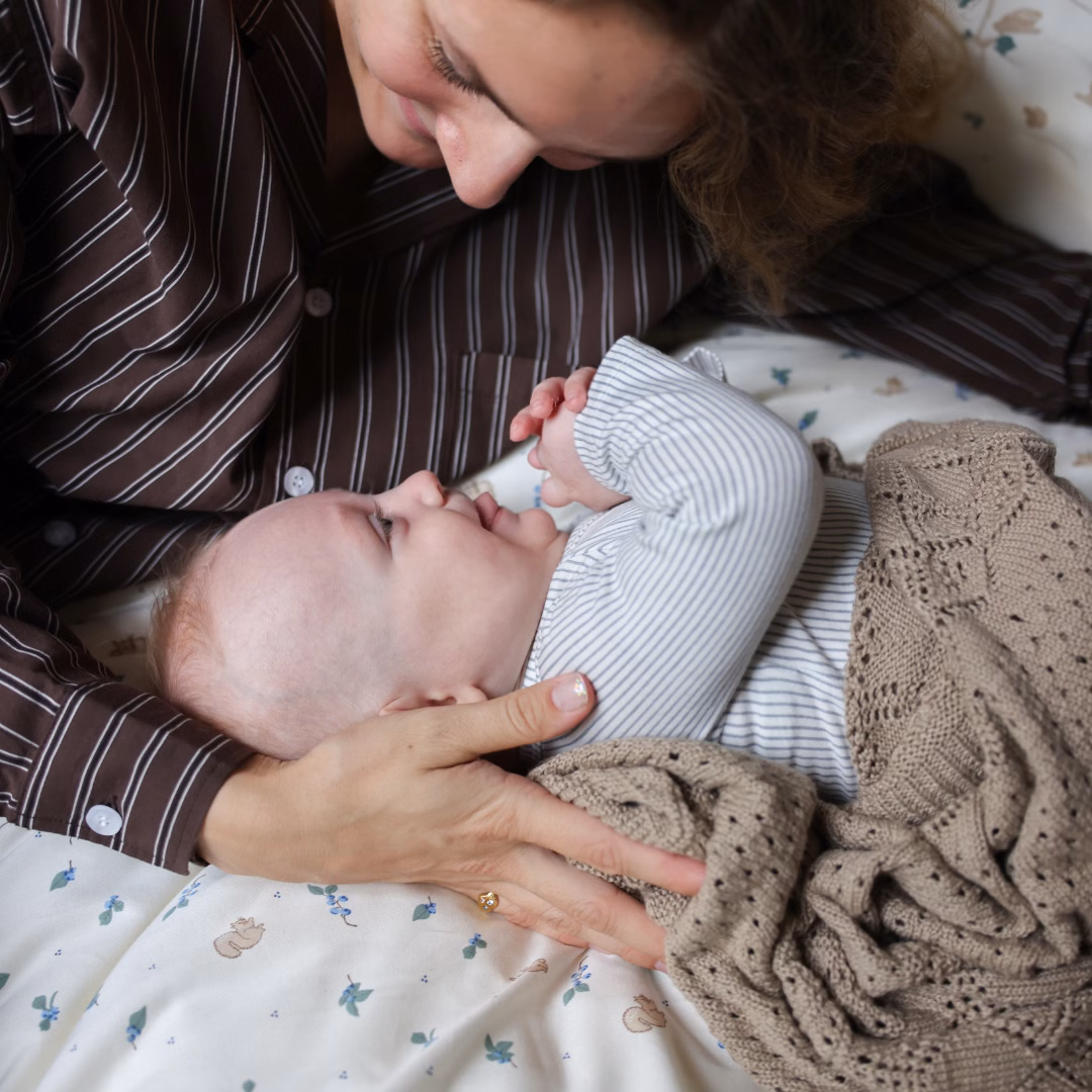 Cam Cam Copenhagen Pointelle Baby Striktæppe hazel