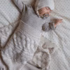 Cam Cam Pointelle Baby Stickad Filt - GOTS - Off White