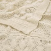 Cam Cam Pointelle Baby Stickad Filt - GOTS - Off White