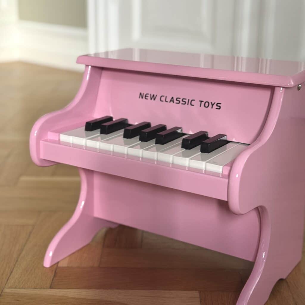 Barnpiano - Rosa m_node häfte N10158 Nya klassiska leksaker