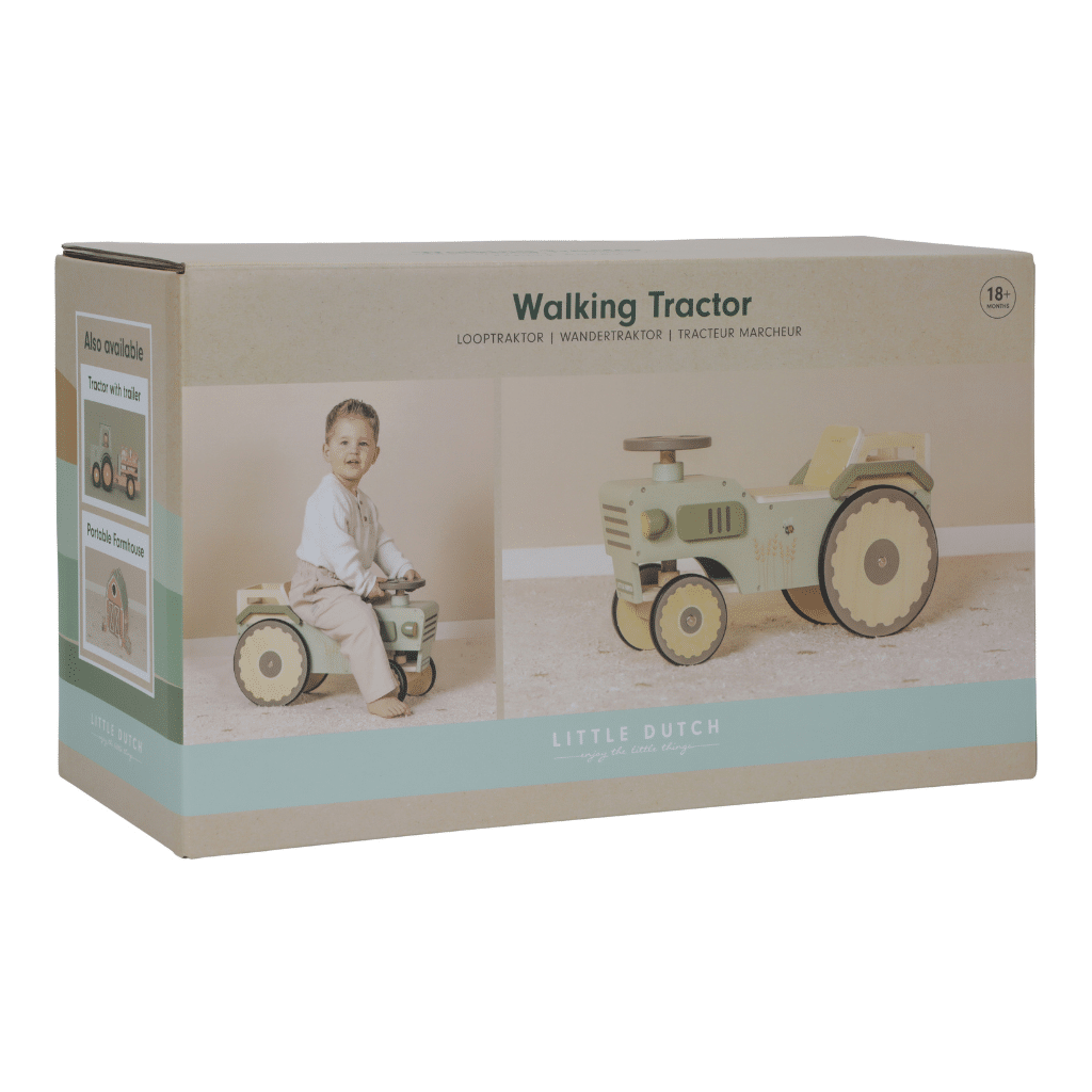 Lilla holländska LD7155 Traktor Walker Liten gård