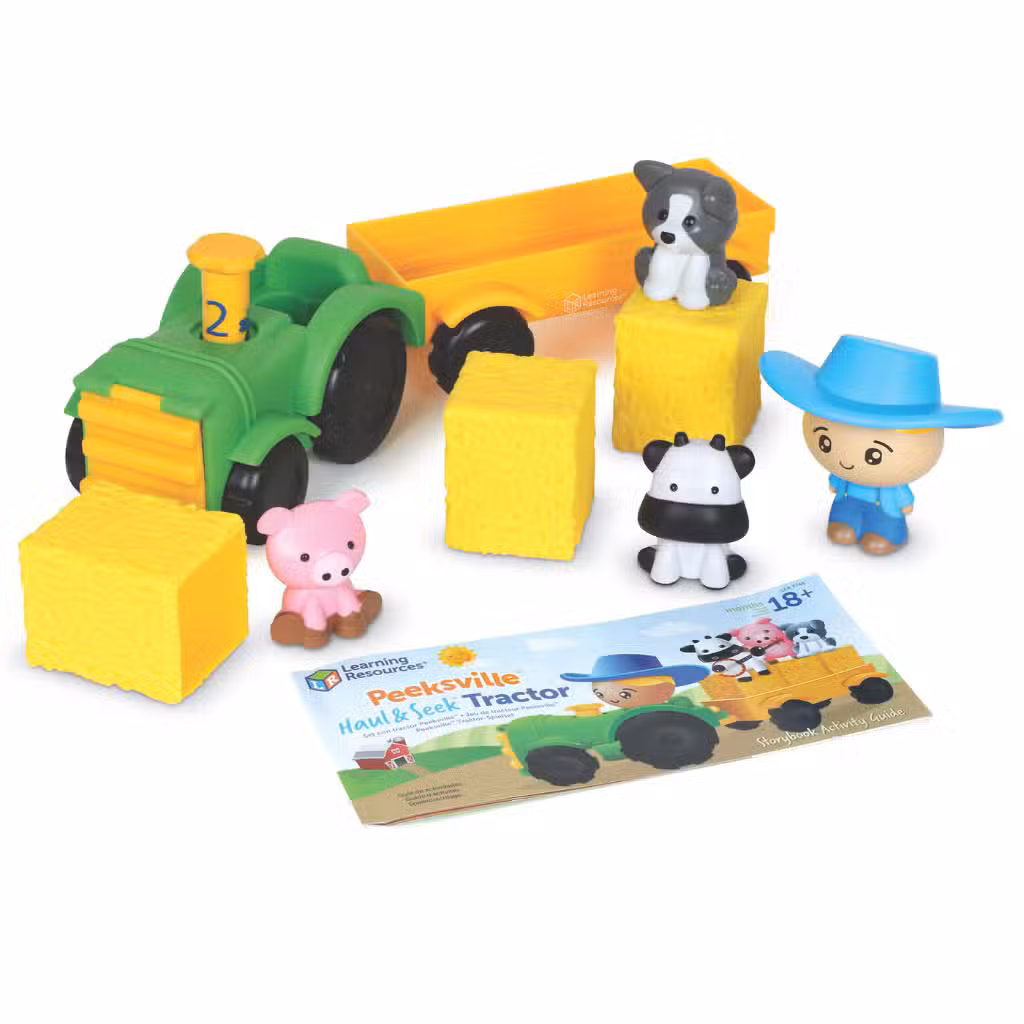 learning resources LER7746 Peeksville Haul and Seek Tractor