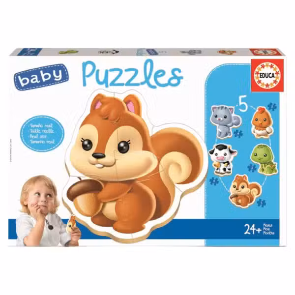 Educa Baby 5 puzzles Vehicles 24 months