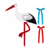 Förlossningsstork i trä, 55 cm.