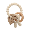 Magni 5577 Bitring i LFGB silikon med hänge till kaninöra, beige