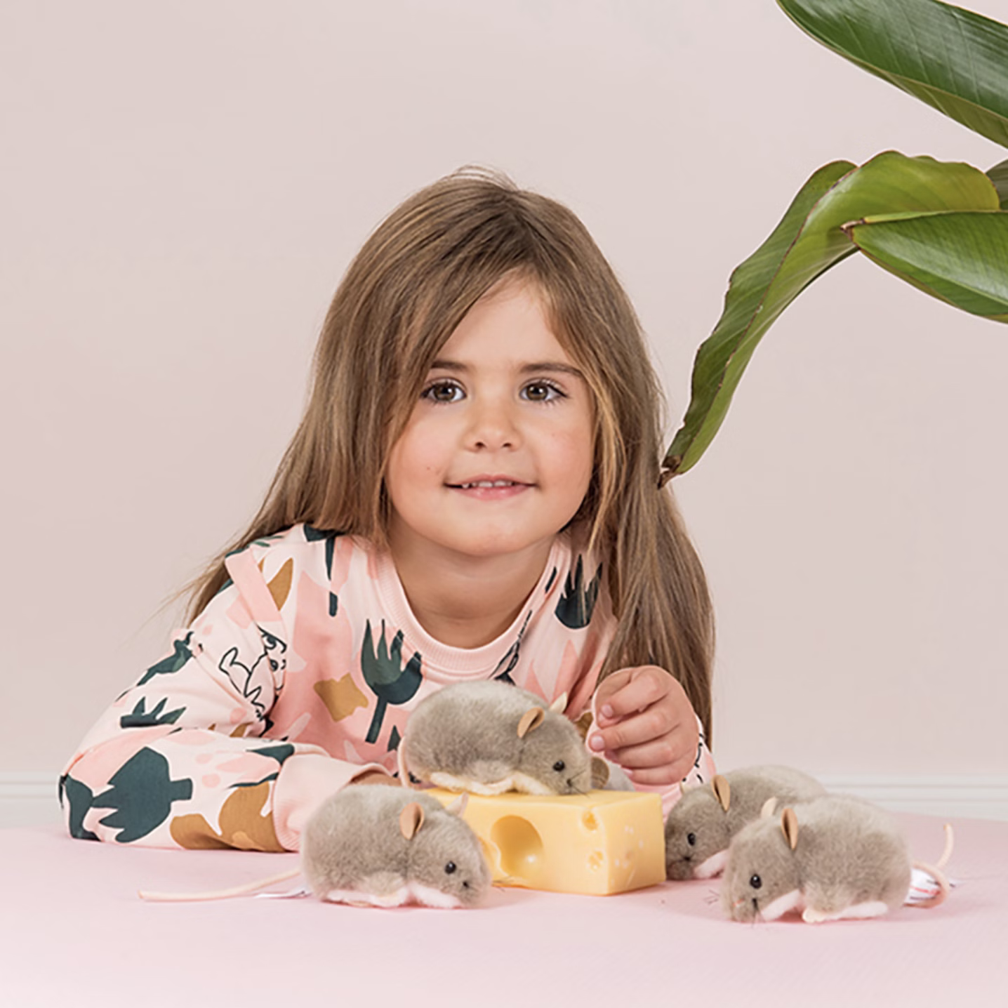 Teddy Hermann - Mus grå 9 cm