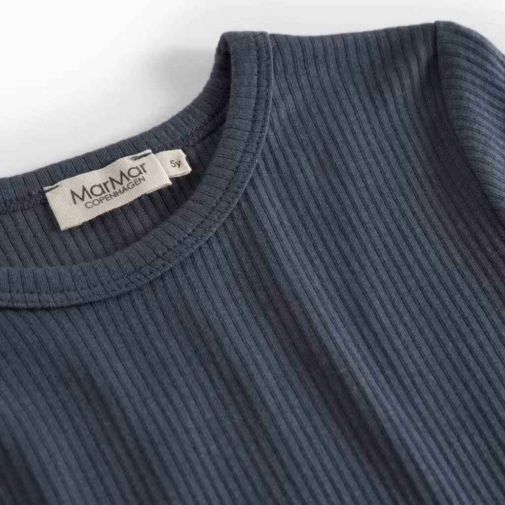 marmar copenhagen langærmet 100-001-32 Plain Tee LS, T-shirt - 0452 blue