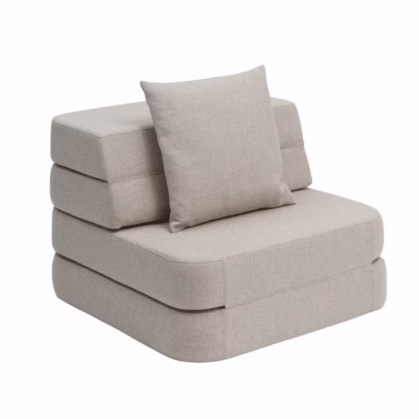 By KlipKlap KK 3 Hopfällbar Soffa Singel Beige m. Sand 25050009