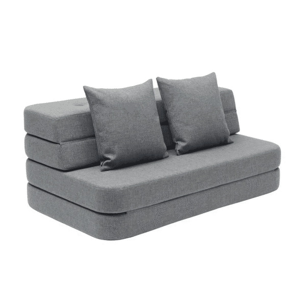 By KlipKlap KK 3 Hopfällbar Soffa 120 cm Blågrå m. Grå 25050177
