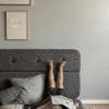 By KlipKlap KK 3 Hopfällbar Soffa 120 cm Blågrå m. Grå 25050177