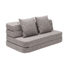 By KlipKlap KK 3 Hopfällbar Soffa 120 cm Multi Grå m. Grå 25050181