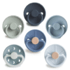 FRIGG 6-pack napp – Rund silikon – Endless Sea – Storlek 2 Artikelnummer: 101872 Streckkod: 5715239029443