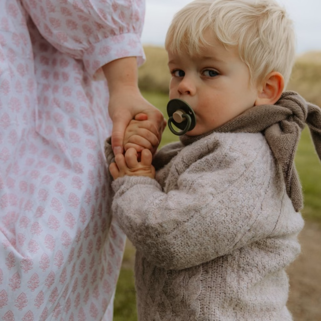 FRIGG Little Viking - Round Silicone Pacifier - Ragnar - Size 2 Article number_ 10518 Barcode number_ 5715239025476