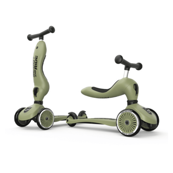Scoot och rida Highwaykick 1 Oliv 00001
