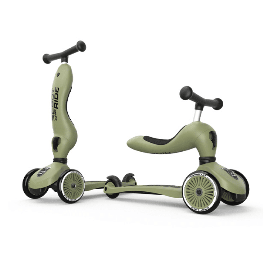 Scoot och rida Highwaykick 1 Oliv 00001