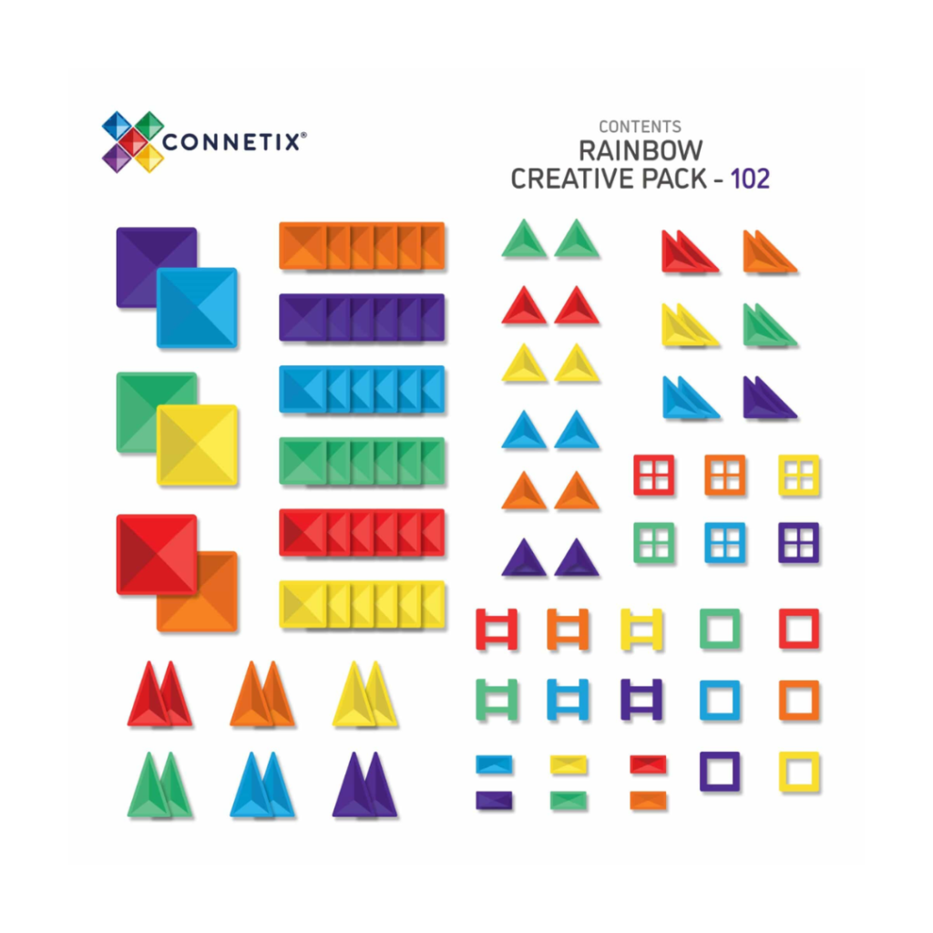 Connetix Rainbow Creative pack, 102 delar