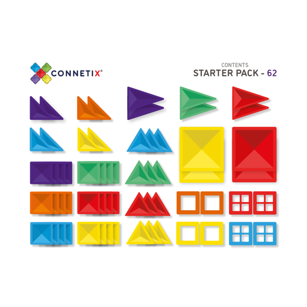 Connetix Rainbow Starter Pack, 60 delar