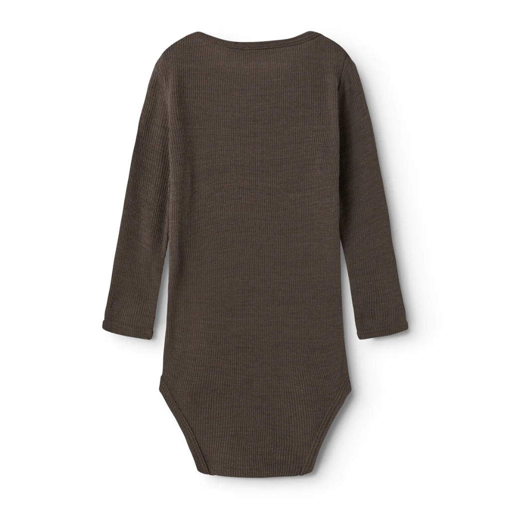 marmar Bense, ribbad bodystocking i ull - Terre
