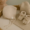 Little Dutch stickad mössa mjuk beige