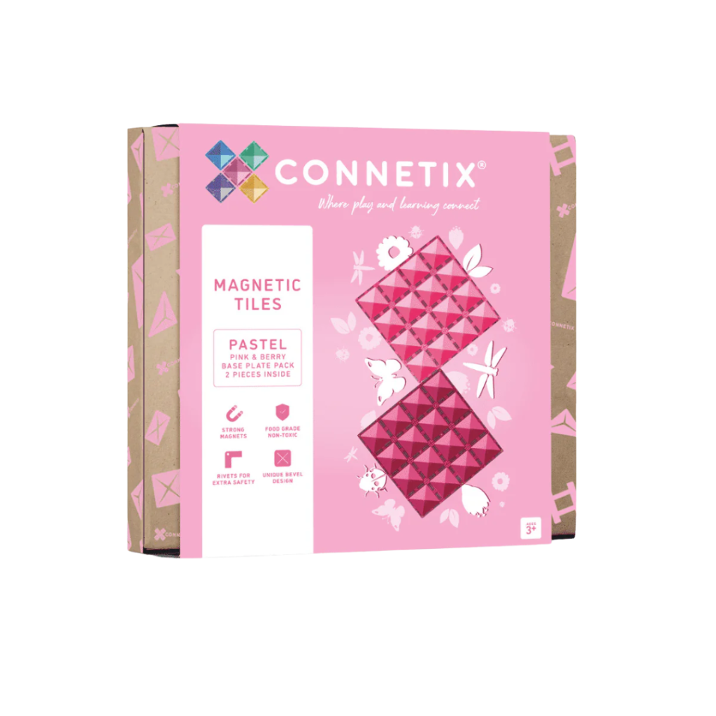 Connetix base plate 2 stk pink