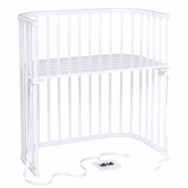 Sidosäng Boxspring, vit - Babybay