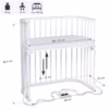 Babybay Boxspring samsovstol, vitlackerad 166102