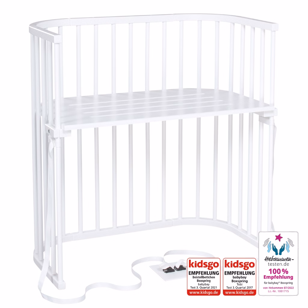 Babybay Boxspring samsovstol, vitlackerad 166102