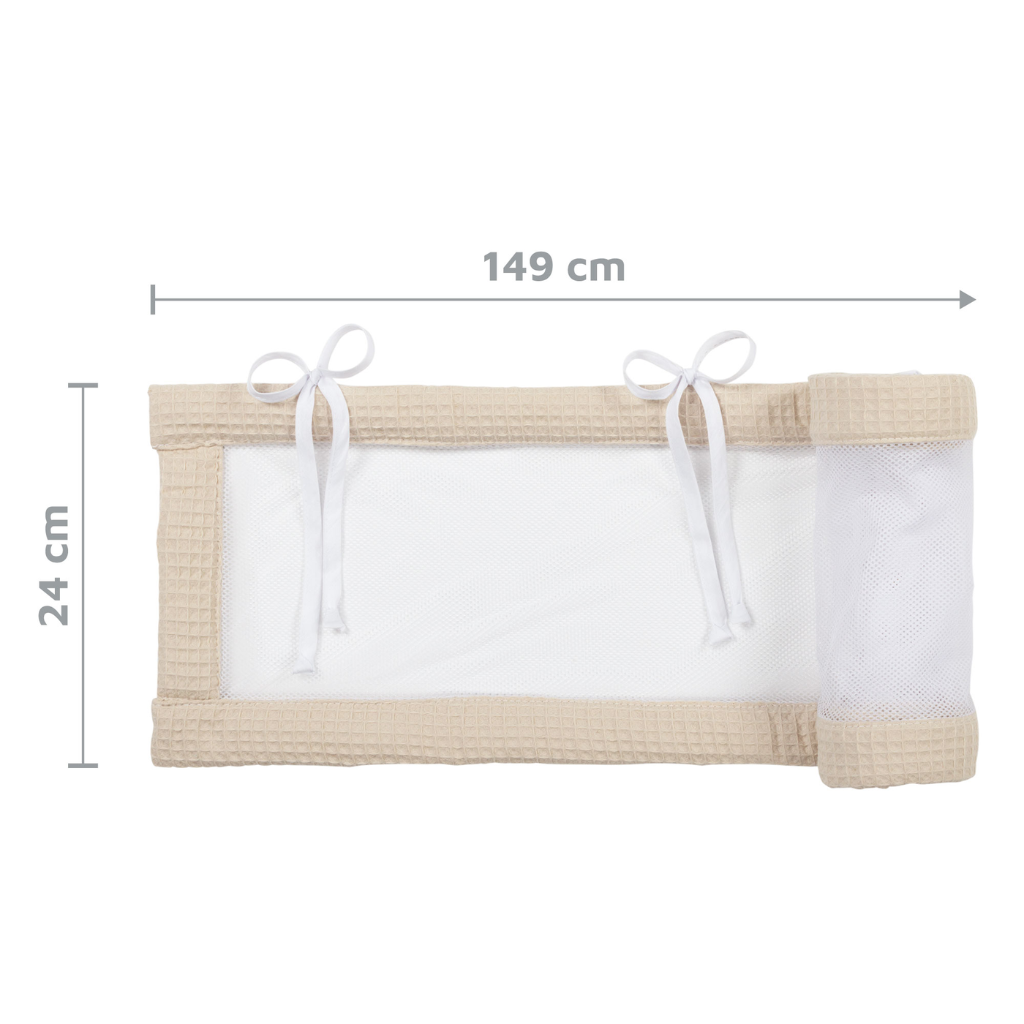 babybay babynest Mesh-Waffle Piqué Honeycomb lämplig för modell Original, sand