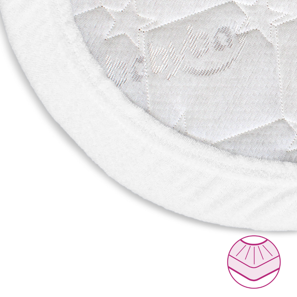 Babybay frottéöverdrag med membran lämplig för modell Original, vit 100565