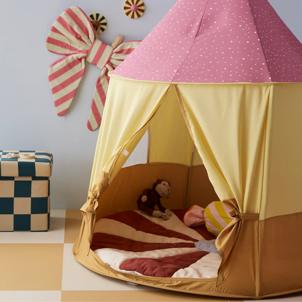 Kid’s Concept Tält cirkus rosa – Lektält