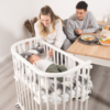 Sidostycke för Babybay Original vit 100202 stänger