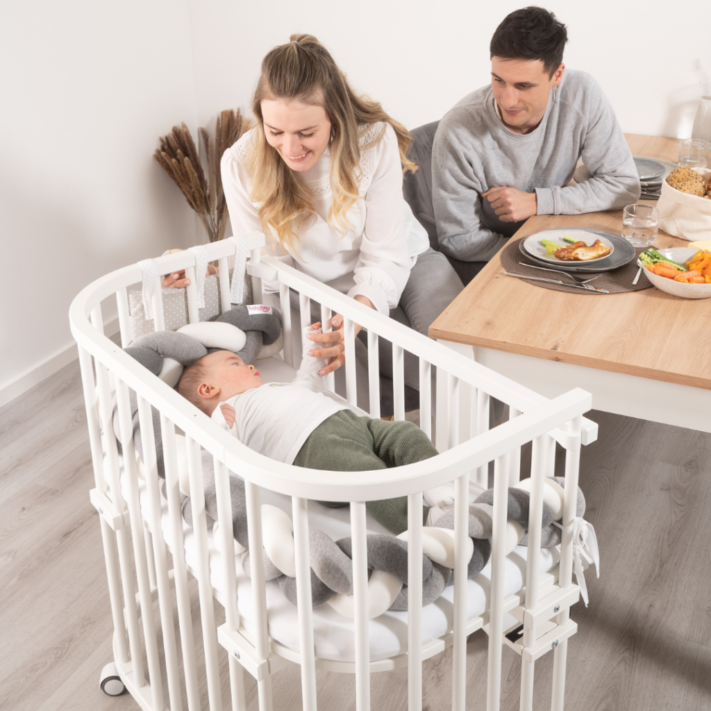 Sidostycke för Babybay Original vit 100202 stänger