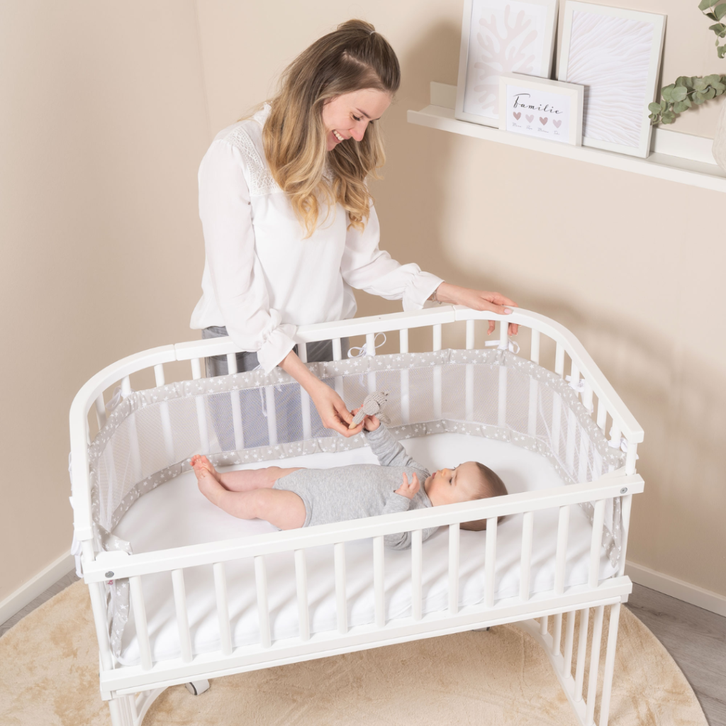 Sidostycke för Babybay Original vit 100202 stänger