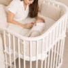 Babybay sidosäng vid sängen