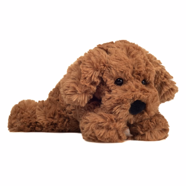 Teddy Hermann - Liggende hund 20 cm - 6 assorterede TH919858 brun