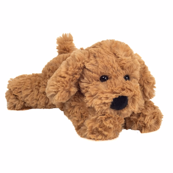 Teddy Hermann - Liggende hund 20 cm - 6 assorterede TH919858 latte