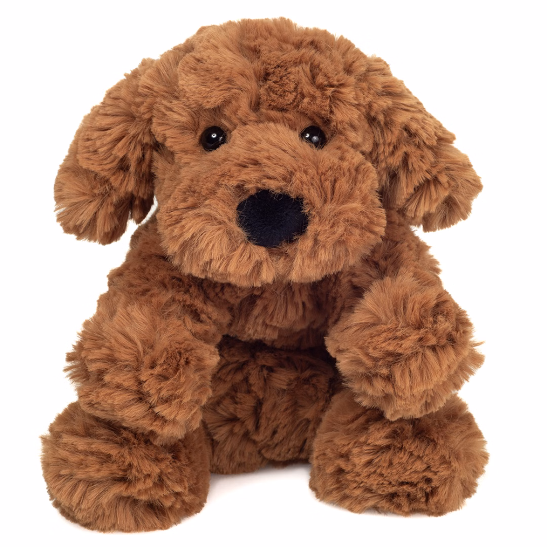 Teddy Hermann - Liggende hund 20 cm - 6 assorterede TH919858 brun