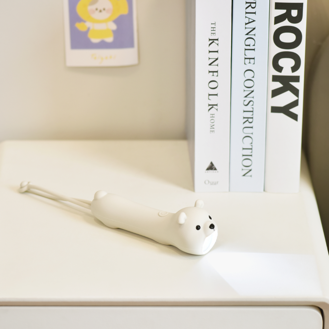 Carlo Baby LED lommelygte bjørn Silicone 154108