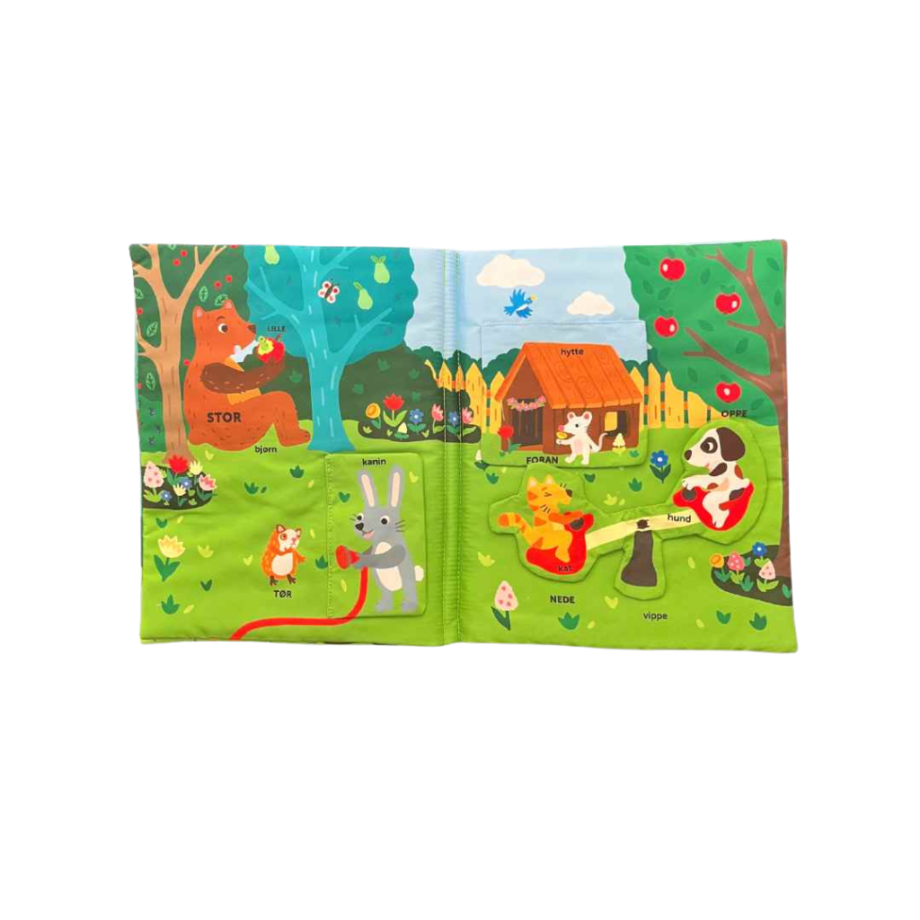Min första bok om djur i skogen tygbok
