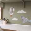 Wallsticker moln 5-pack - Multi