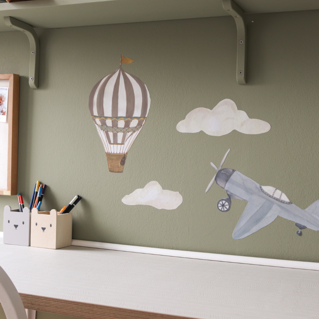 Wallsticker moln 5-pack - Multi