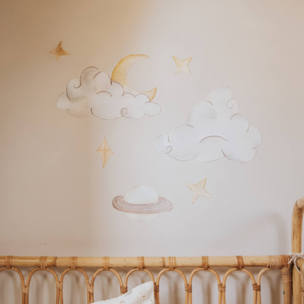 thats mine Wallsticker Saturnus himmel - Multi