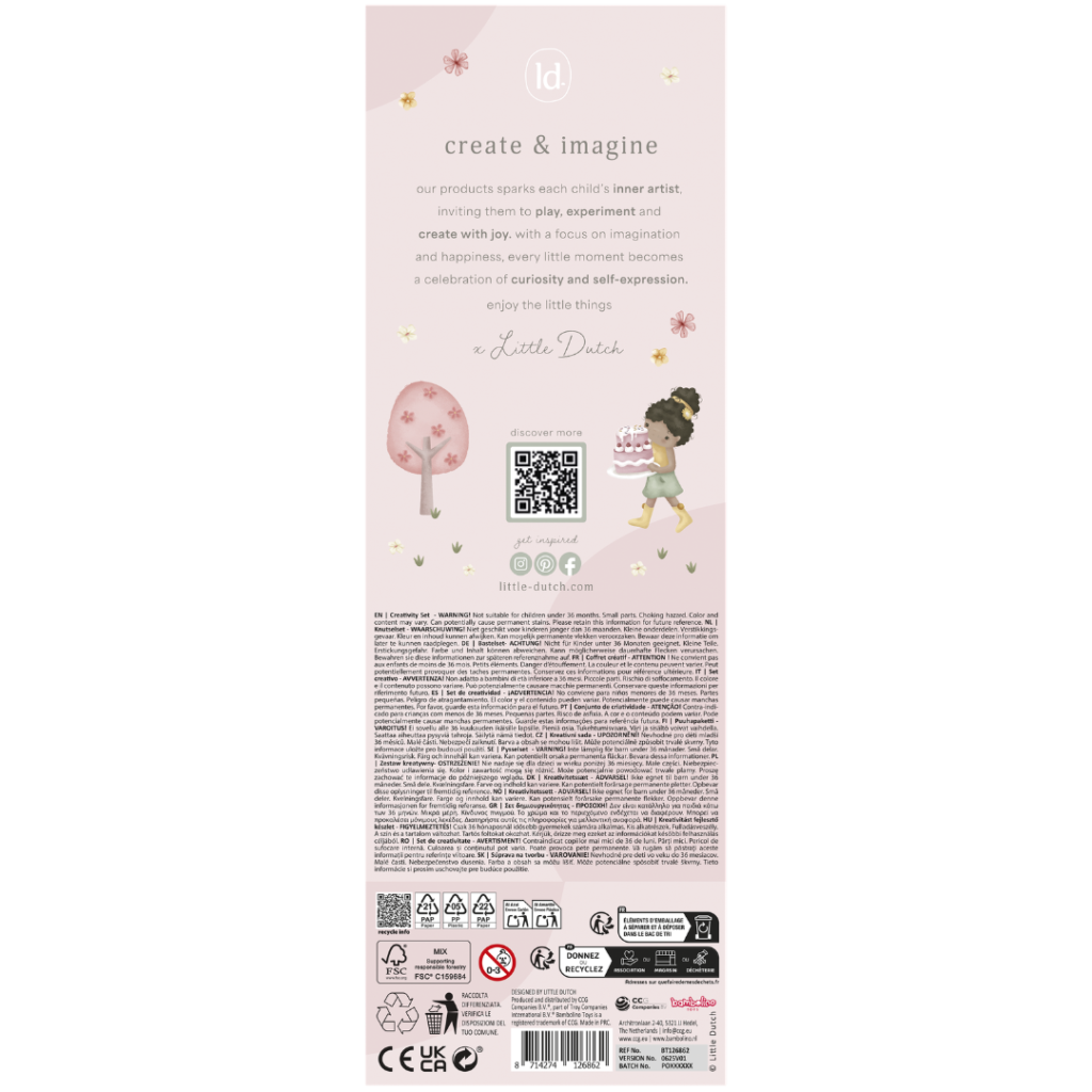 Little Dutch - Kreativ låda XL rosa BT126862